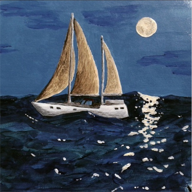 'Night Sailing' - one from my sketchbook